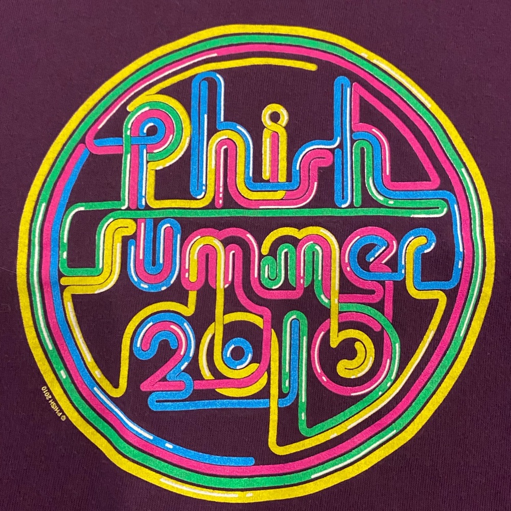 Phish 2010 Summer Tour Concert T Shirt Purple Graphic Print Tee S Small - Picture 7 of 7